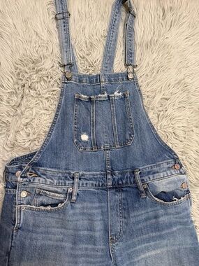 Luck Brand Classic Blue Denim Overalls Boyfriend Overalls